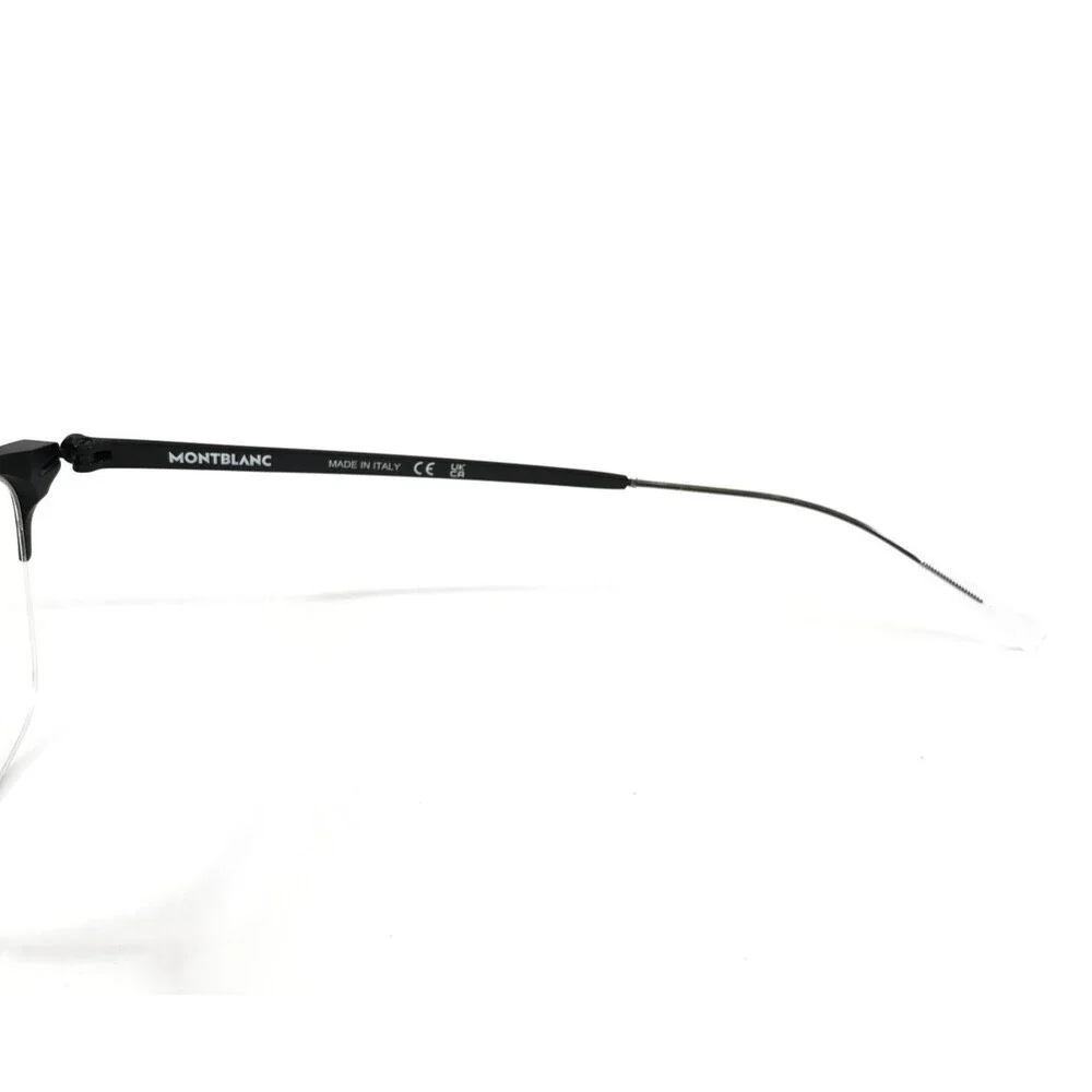 Montblanc Eyeglasses Frames MB0284OA 004 Black Square Asian Fit 56-18-145